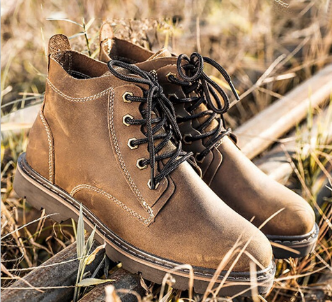 Botas de Cuero Vintage para Hombre - Estilo Clásico Robusto - Image 11