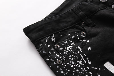 Pantalón Denim Elástico con Estilo Urbano Americano - Image 5