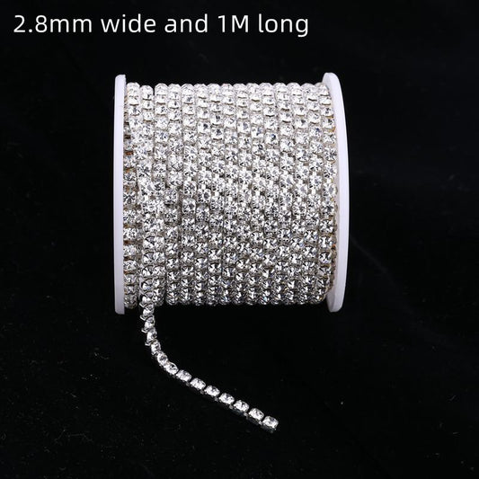Cadena de Diamantes de Pedrería para Joyería de Disfraz DIY - Image 2