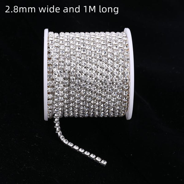 Cadena de Diamantes de Pedrería para Joyería de Disfraz DIY - Image 2