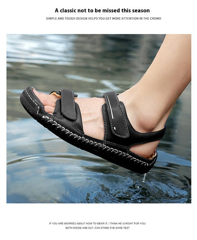 Sandalias de Cuero para Hombre Estilo Casual Moderno - Image 15