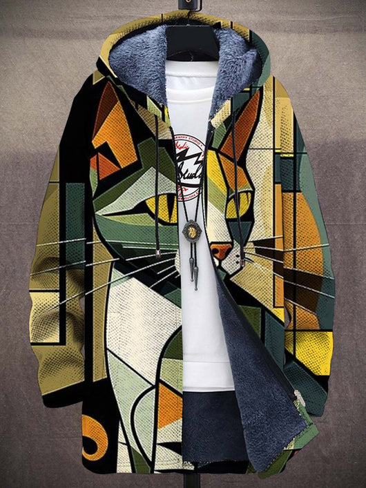 Chaqueta de Cuello Parado con Estampado Digital para Hombre - Image 12