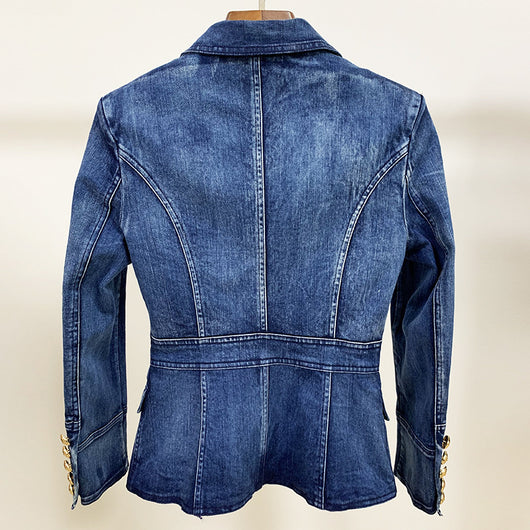 Chaqueta Denim Doble Botonadura Efecto Lavado - Image 7