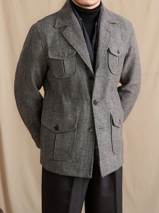 Blazer Ejecutivo de Lana con Cuello Italiano para Hombre - Image 2