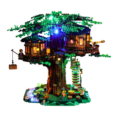 Casa del Árbol LED Creative Series 21318 - Construcción Modular de Madera - Image 6