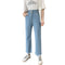 Jeans Talle Alto Pierna Ancha Tallas Grandes para Mujer