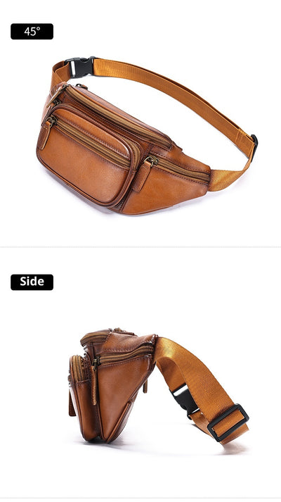 Bolsa Pectoral de Cuero para Hombre - Estilo y Funcionalidad - Image 18