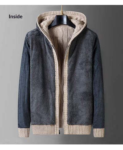 Suéter Abrigo Holgado con Capucha para Hombre - Image 11