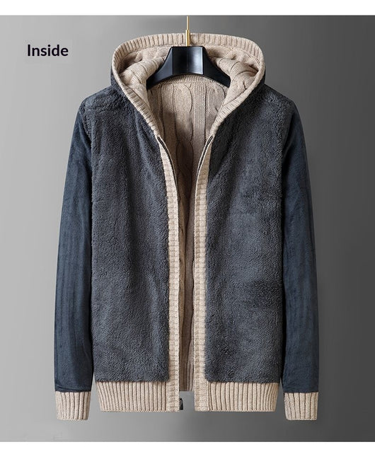 Suéter Abrigo Holgado con Capucha para Hombre - Image 11