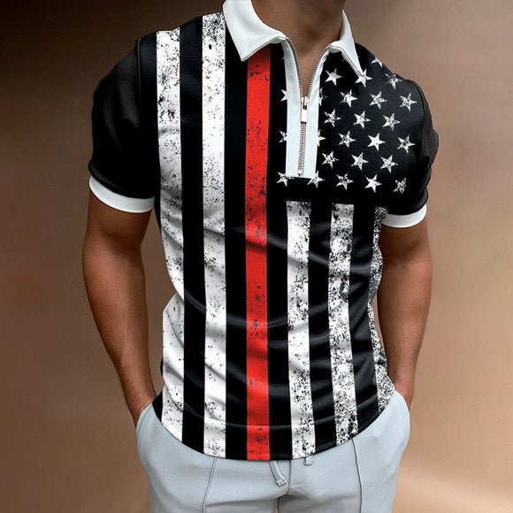Polo Hombre Rayas y Cuadros Manga Corta