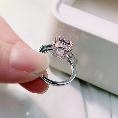 Anillo de Propuesta Diamante Plata 925 Alta Densidad para Mujer - Image 4