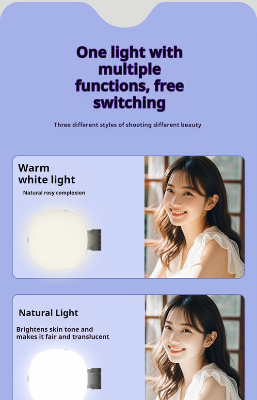 Luz LED Magnética para Selfies con Espejo de Maquillaje Portátil - Image 12