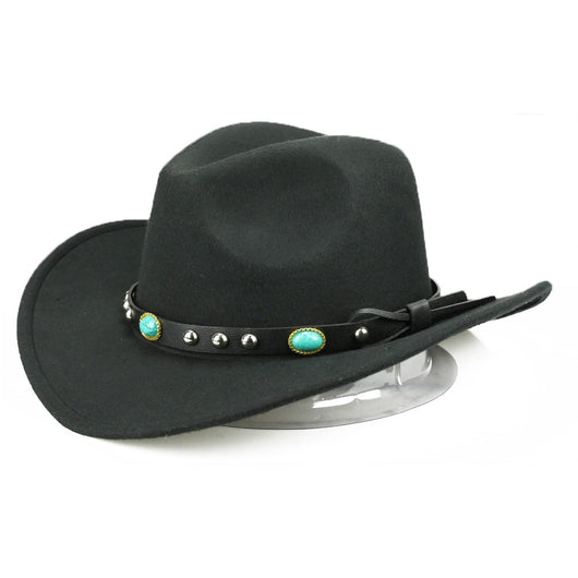 Sombrero Jazz Unisex Otoño Invierno con Ribete Remachado - Image 15