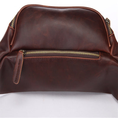 Bolsa Cruzada para Hombre Cuero Crazy Horse Estilo Retro - Image 19