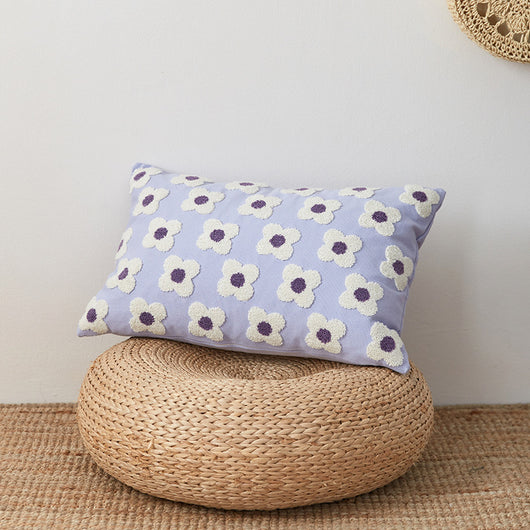 Funda de Almohada de Algodón Bordada Estilo Nórdico Minimalista - Image 3