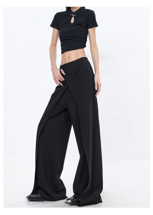 Pantalones Sueltos Negros Casuales para Mujer - Corte Recto - Image 11