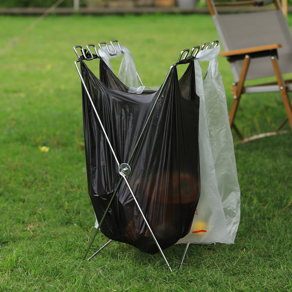 Soporte Plegable para Bolsas de Basura de Camping