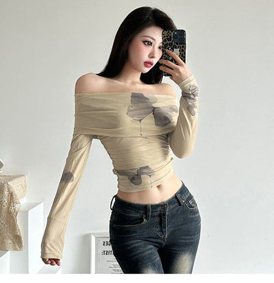 Blusa Elegante Hombros Descubiertos para Mujer - Colección Otoño Temprano - Image 28