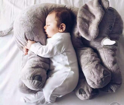 Pink 60cm and yellow 40cm elephant plush dolls, soft comfort pillows for babies and kids. - Image 78