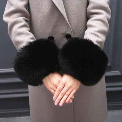 Chaqueta Acolchada con Puños de Piel Sintética de Zorro - Image 29