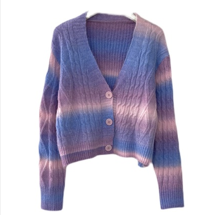 Cardigan Holgado Estilo Universitario para Mujer - Image 94
