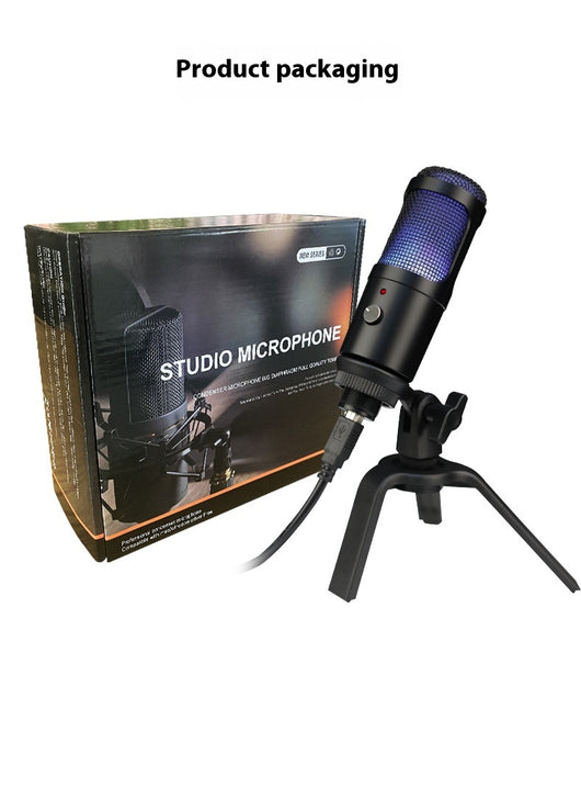 Micrófono Condensador RGB para Gaming, Streaming y Grabación Profesional - Image 12