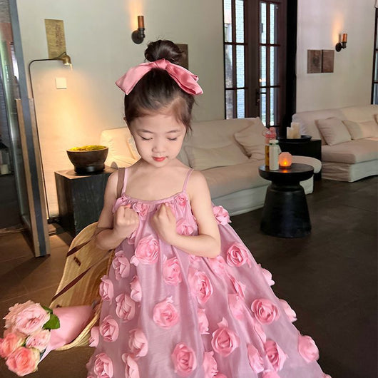Vestido Infantil con Tirantes Ajustables Estilo Dulce - Image 5