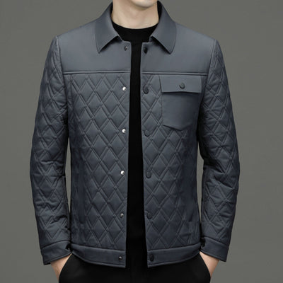 Chaqueta Acolchada Casual para Hombre con Seda de Morera - Image 5