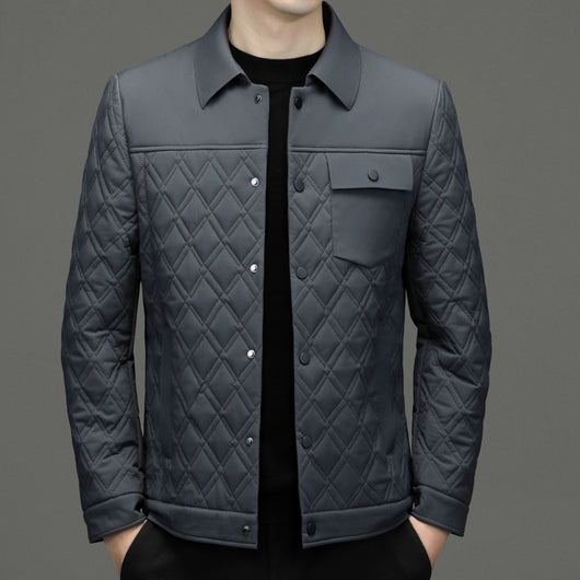 Chaqueta Acolchada Casual para Hombre con Seda de Morera - Image 5