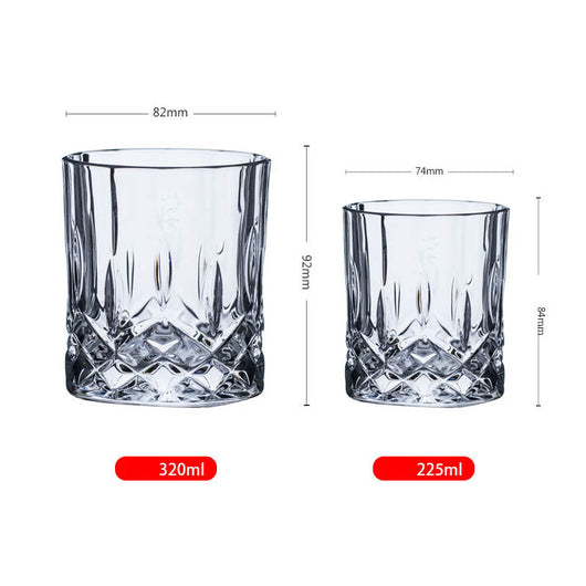 Vaso de Whiskey de Cristal Japonés Estilo Minimalista con Caja de Madera - Image 12