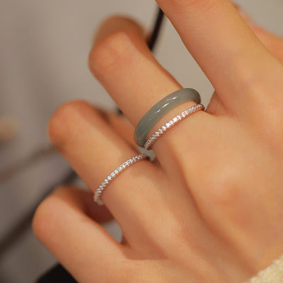Anillo de Plata Esterlina con Diseño Étnico Apilable - Image 8