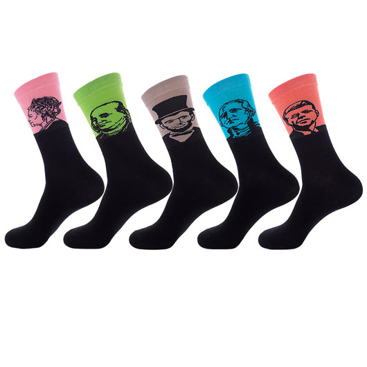 Calcetines Jacquard de Moda Unisex con Diseño Animal - Image 31