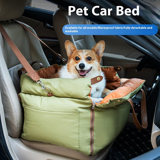 Asiento de Seguridad Portátil para Mascotas con Funda Extraíble Lavable