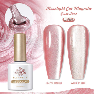 Esmalte de Uñas Gel Ojo de Gato Blanco Porcelana - Efecto Luz Lunar - Image 10