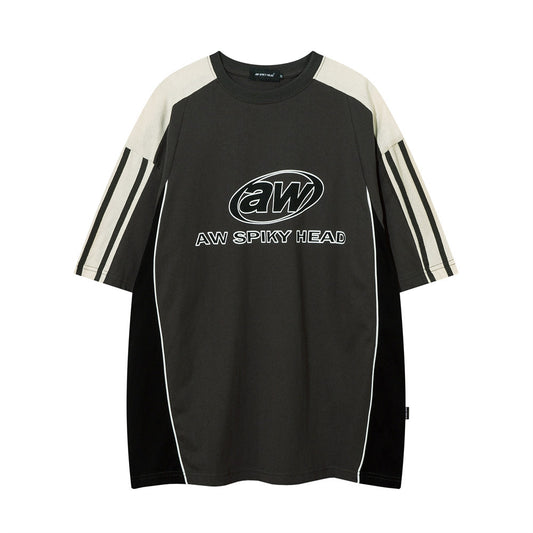 Camiseta de Manga Corta con Letra de Moda