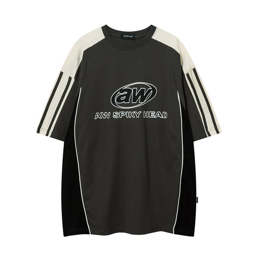 Camiseta de Manga Corta con Letra de Moda