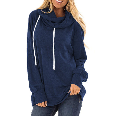 Sudadera con Capucha y Cordones Suelta Casual para Mujer - Image 7