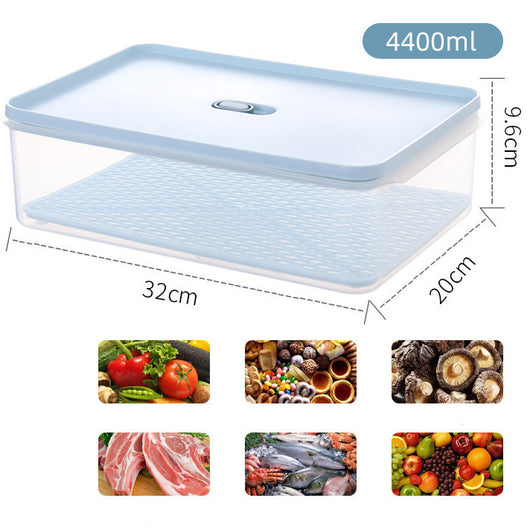 Contenedor Antibacterial para Refrigerador con Drenaje - Frutas y Alimentos Frescos - Image 2