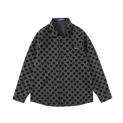Camisa Manga Larga Estampado Corazón Hombre Fit Relajado - Image 12