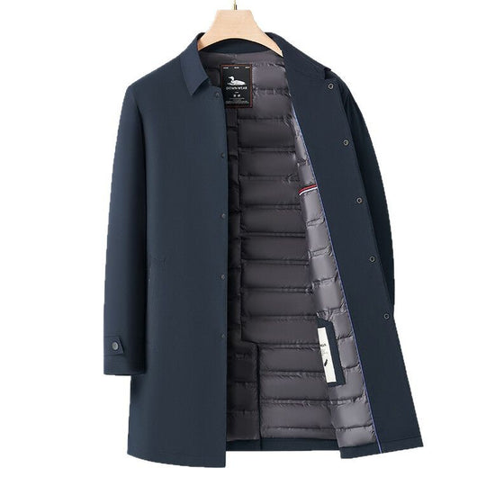Abrigo Acolchado de Algodón para Hombre con Forro Polar Resistente al Viento - Image 5