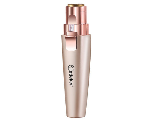 Two mint green and rose gold 2-in-1 electric eyebrow shaping devices with USB cables and packaging. - Image 9