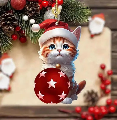 Calendario Navideño de Adviento con Gato Adorable de Acrílico - Image 8