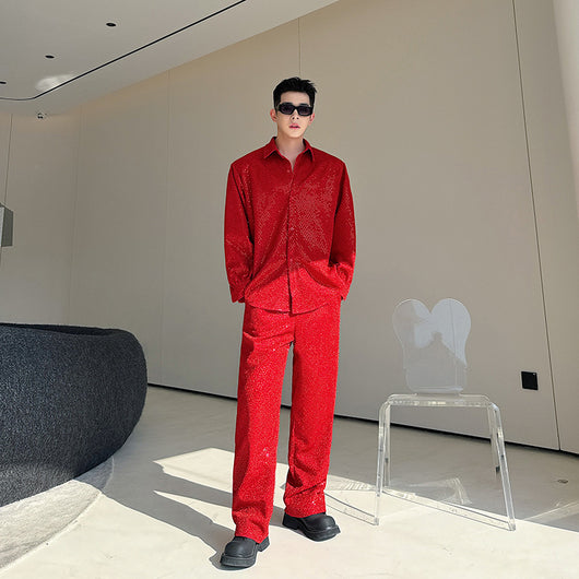 Conjunto Casual de Camisa y Pantalón para Hombre - Image 3