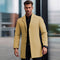 Abrigo Slim Fit con Solapa Europea - Corte Moderno y Elegante