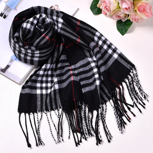 Bufanda Escocesa de Invierno Estilo Británico - Image 10
