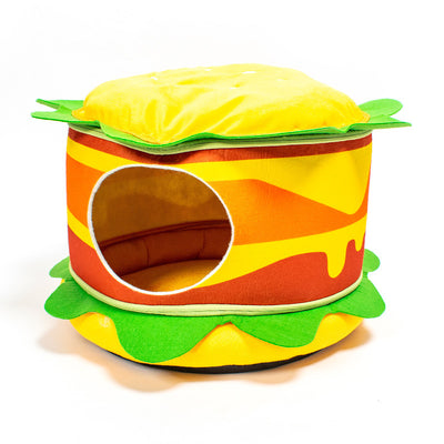 Arenero Cerrado Estilo Burger con Bandeja Extraíble para Gatos - Image 9