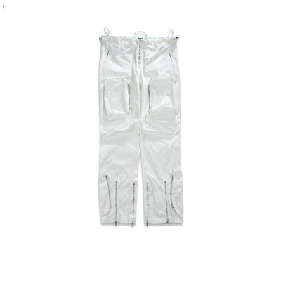 Pantalones Casuales con Detalles de Cremallera y Pliegues - Unisex Estilo Urbano - Image 8