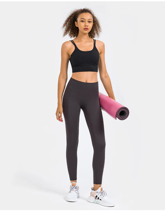 Pantalones Deportivos de Talle Alto con Compresión Abdominal para Correr - Image 12