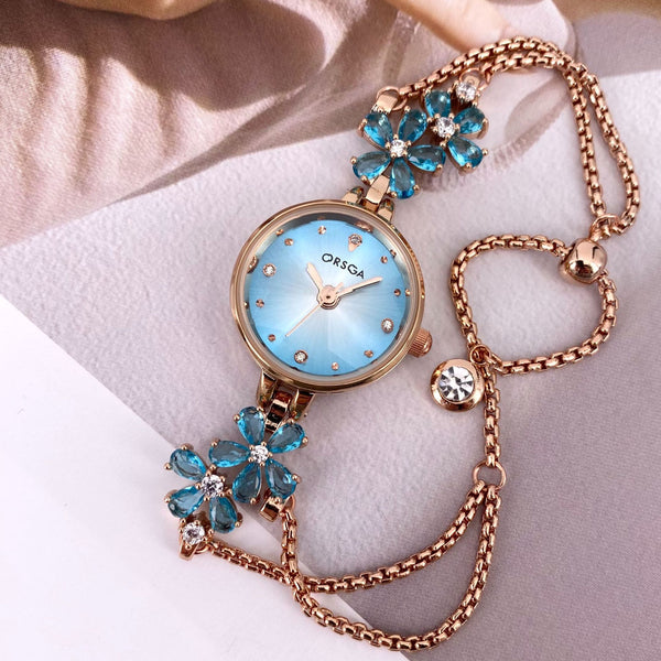 Reloj Pulsera para Mujer con Diamantes Incrustados