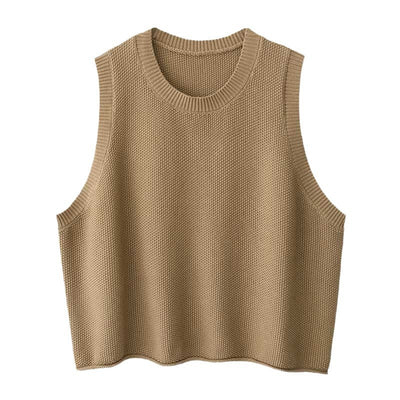 Chaleco Bandage sin Mangas para Mujer - Diseño Minimalista Cuello Redondo - Image 5